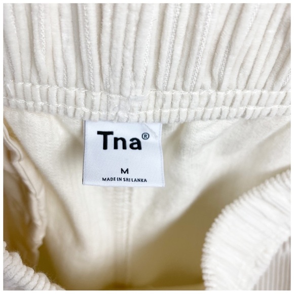 Aritzia Tna Carlaw White‎ Corduroy Pants Size Medium - Picture 6 of 9